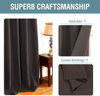 H.VERSAILTEX Brown Blackout Curtains - Image 3