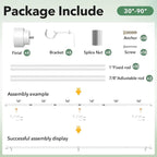 IFELS 2 Pack Heavy Duty Curtain Rods - Image 6