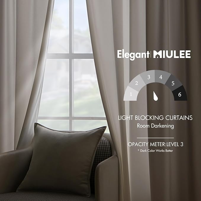 MIULEE Velvet Curtains 90 inches - Image 5