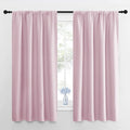 NICETOWN Window Curtains for Bedroom, Baby Pink, 2 Panels, W42 x L48 -Inch by NICETOWN