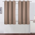 LEMOMO Cappuccino Blackout Curtains 42 x 54 Inch Length Set of 2 Panels Grommet by Lemomo