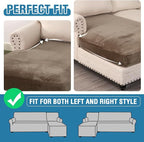 H.VERSAILTEX Velvet Stretch Individual Chaise Cover Sectional Couch Covers - Image 5