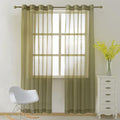 NICETOWN Sheer Window Curtains Green by NICETOWN