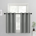 Yakamok Dove Grey Room Darking 36 Inch Length 2 Panel Sets by Yakamok