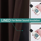Yakamok Blackout Curtains 84 Inches Long, 2 Thick Layers Grommet Top Thermal - Image 4