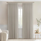 MIULEE Natural Back Tab Blackout Curtains 84 Inch Length 2 Panels Set - Image 9