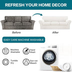 Turquoize 4 Piece Sofa Covers for 3 Cushion Couch Sofa Slipcover Soft Couch - Image 7