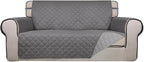PureFit Reversible Quilted Sofa Cover, Water Resistant Slipcover Furniture by PureFit