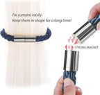 NICEEC 4 Pack Strong Magnetic Curtain Tiebacks Modern Simple Style Drape Tie - Image 4