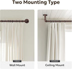 Zeerobee Curtain Rods for Windows 120 to 240, 1 Inch Industrial Wrap Around - Image 5