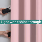 Yakamok Total Blackout Curtains, 2 Thick Layers Completely Blackout Thermal - Image 2