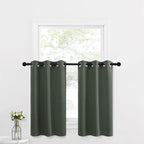 NICETOWN Valances and Tiers for Bathroom, Kitchen Farmhouse Style Short Curtain by NICETOWN