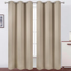 LEMOMO Khaki Thermal Blackout Curtains/42 x 84 Inch/Set of 2 Panels Room by Lemomo