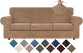 WEERRW 4 Pieces Polyester and Spandex High Stretch Couch Covers by WEERRW