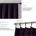 Simplebrand Ava BlackBerry Blackout Curtains - Image 4
