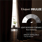 MIULEE Blackout Room Darkening Curtains Thermal Insulated Drapes Solid Window - Image 2
