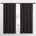 NICETOWN Window Curtains for Bedroom, Toffee Brown, 2 Panels, W42 x L48 -Inch by NICETOWN