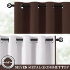 Yakamok 100% Blackout Curtain Panels 84 inches Cold and Light Blocking Drapes - Image 2