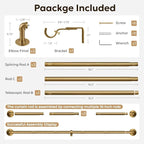 Zeerobee Curtain Rods for Windows 48 to 84, 1 Inch Industrial Wrap Around Warm - Image 7