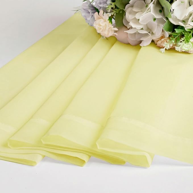 OWENIE Sheer Curtains 63 Inch Length 2 Panels Set - Image 7