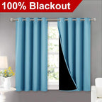 NICETOWN 100% Blackout Short Curtains - Image 2