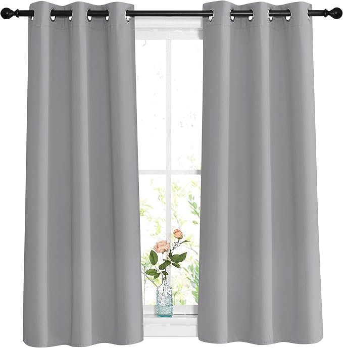 NICETOWN Blackout Sliver Grey Curtains by NICETOWN