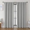 Simplebrand Ava Silver Grey Blackout Curtains by Simplebrand