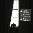 Estelar Textiler Lilac and Greyish White Ombre Blackout Curtains 90 Inch Length - Image 3