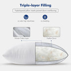 MIULEE Pillow Inserts 12x20, Down Feather Throw Pillow Inserts, Premium Fluffy - Image 6