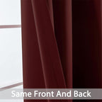Yakamok Blackout Curtains for Bedroom, Thermal Insulated Blackout Window - Image 4