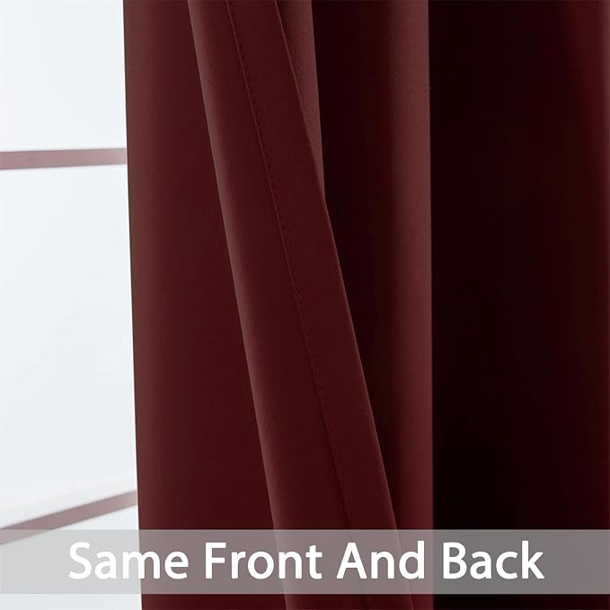 Yakamok Blackout Curtains Room Darkening Thermal Insulated Window Panels - Image 4