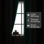 Estelar Textiler Brown and Teal Ombre Blackout Curtains 90 Inch Length 2 Panels - Image 3