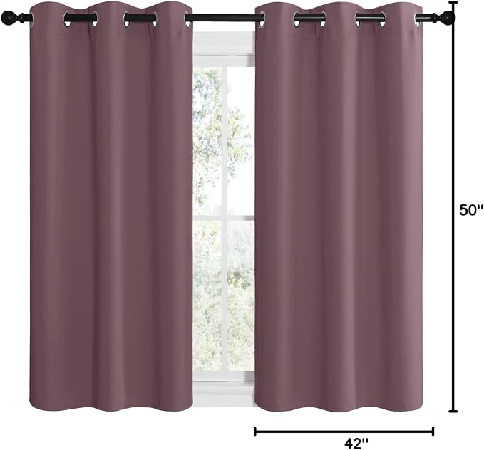 NICETOWN Dry Rose Room Darkening Curtains - Image 10
