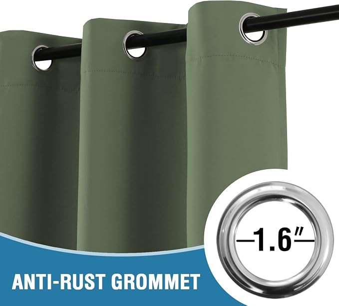 H.VERSAILTEX Doorway Curtain Blackout Closet Door Curtain Room Divider Window - Image 3
