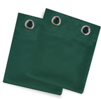 LEMOMO Blackout Curtains 66 x 72 Inch Long Dark Green Curtains Set of 2 Panels - Image 9