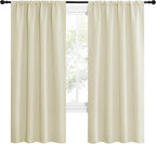 NICETOWN Beige Blackout Curtains - Image 2