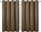 LEMOMO Brown Thermal Blackout Curtains/52 x 45 Inch/Set of 2 Panels Room - Image 2