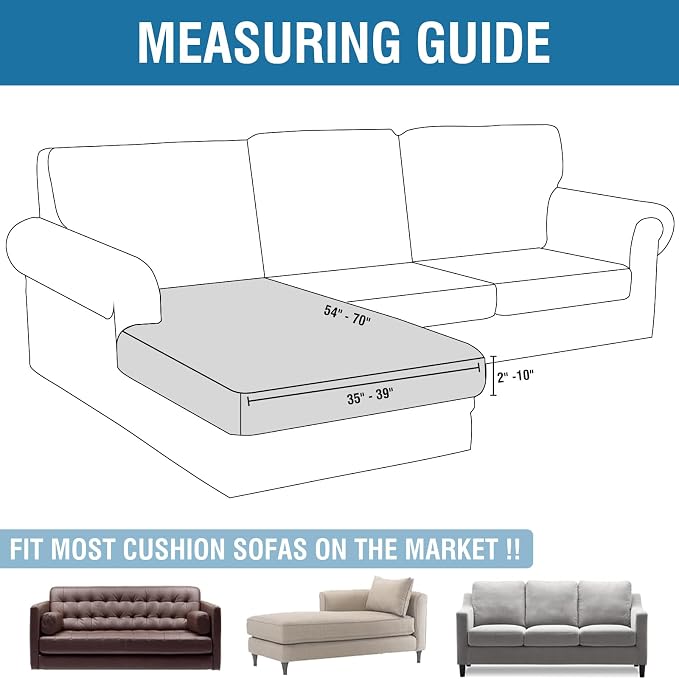 Couch Cover Velvet Chaise Cushion Cover - Image 2