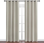 NICETOWN Natural Room Darkening Curtains 86" Long - Image 2