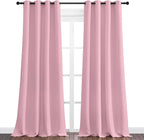 NICETOWN Crystal Pink Blackout Curtains 90" Long - Image 2