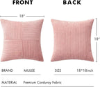 MIULEE Blush Pink Decorative Throw Pillow Covers 18x18 Inch - Image 6