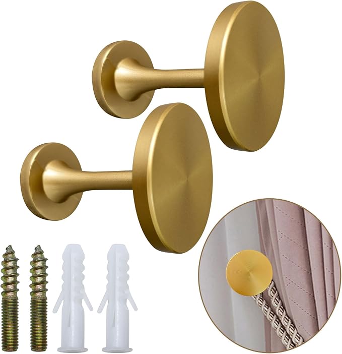 Curtain Tiebacks 2 Pack Curtain Holdbacks Zinc Alloy Curtain Tiebacks Wall by Shonmogar