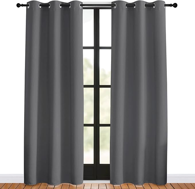 NICETOWN Bedroom Curtains Blackout Drapery Panels, 2 Panels, 42 x 80 inches - Image 2