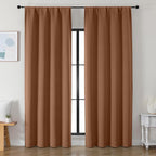 Simplebrand Ava Sun Baked Blackout Curtains by Simplebrand