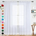 SpaceDresser Sheer Voile Window Treatment Rod Pocket Curtain Panels by SpaceDresser