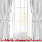4pcs Curtain Holdbacks, Screw-in Curtain Tiebacks Curtain Tie Backs Curtain - Image 3