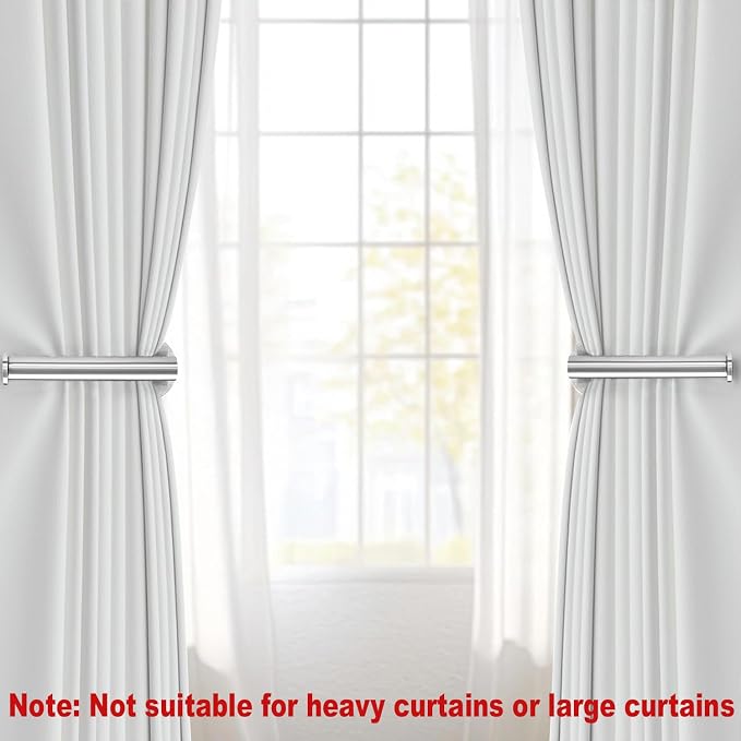 4pcs Curtain Holdbacks, Screw-in Curtain Tiebacks Curtain Tie Backs Curtain - Image 3