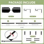 5/8” Diameter Curtain Rods 30-60 Inch, - Image 3