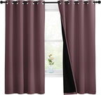 NICETOWN Bedroom Full Blackout Room Warming Curtain Panels, Super Thick by NICETOWN