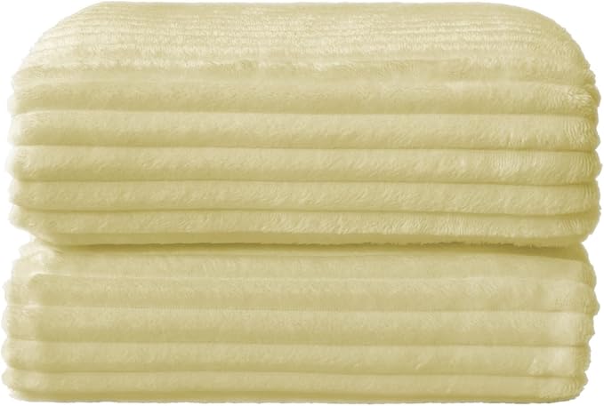 BEDELITE Fleece Throw Blanket for Couch – 3D Ribbed Jacquard Soft and Warm - Image 8